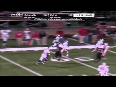 Gainesville DB Fred Payne crucial interception against Kell