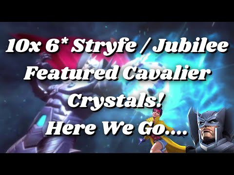 10x 6 Star Stryfe / Jubilee Featured Cavalier Crystals! Here We Go.... - Marvel Contest of Champions