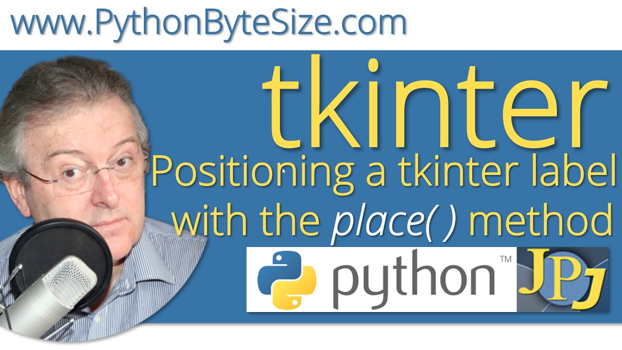 Positioning a tkinter label with the place method
