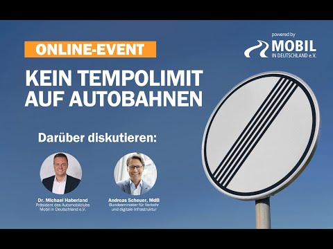 HIGHLIGHTS Online Event: Kein Tempolimit auf deutschen Autobahnen | Andreas Scheuer & Dr. Haberland
