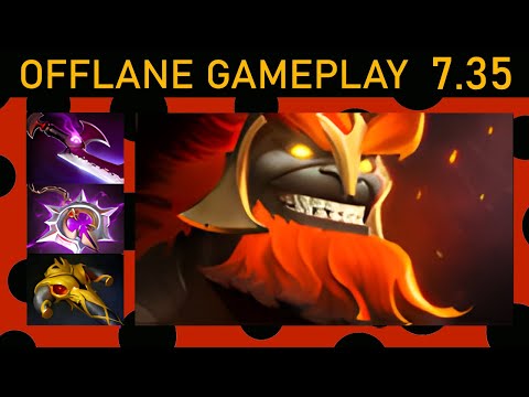 ⭐New Patch 7.35 Mars 20+ Kills! Offlane Gameplay - Dota 2 Top MMR