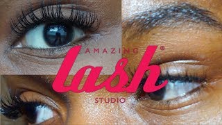 OMG! FIRST TIME GETTING EYELASH EXTENSIONS | Amazing Lash Studio
