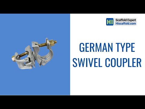 drop forged German type swivel coupler hot dip galvanzied EN 74