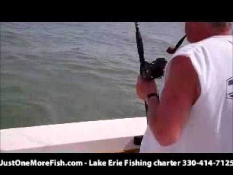 Trolling for Lake Erie Walleye using big boards