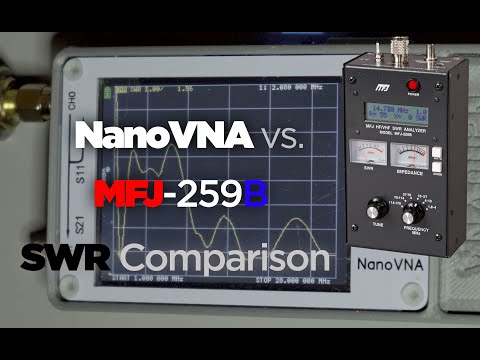 NanoVNA vs. MFJ-259B Antenna Analyzer | SWR Comparison