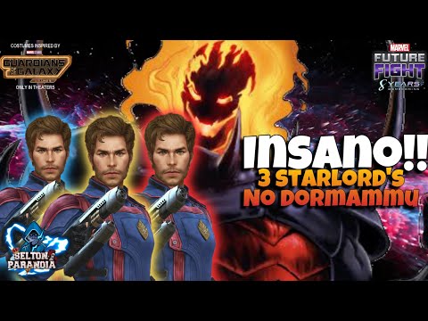 TRÊS STARLORD´S T4 NO DORAMAMMU - MARVEL FUTURE FIGHT