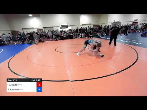 71 Kg Rnd Of 64 - Gavin Davis, Warrior Regional Training Center Vs Eli Leonard, Sarbacker Wrestlin