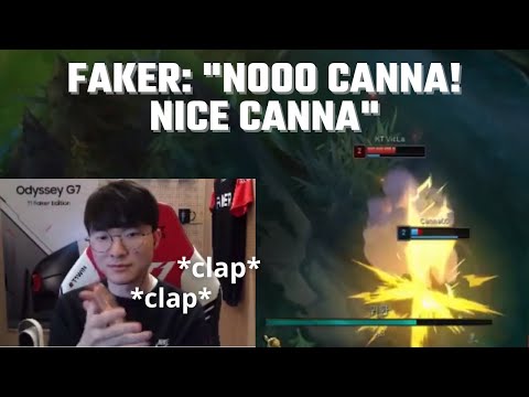 Faker: "Nooo Canna... Nice Canna!" | T1 Stream Moments