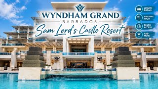 Wyndham Grand Barbados 🇧🇧 | Sam Lord’s Castle Resort FULL TOUR + Rooms, Food & B