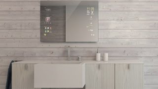 Android Bathroom Smart Mirror by Mues-tec Owatis InnovativTV