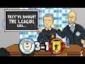 🔵3-1! Man City vs Man Utd!🔴 They've bought the league! (Song Parody Goals Highlights)