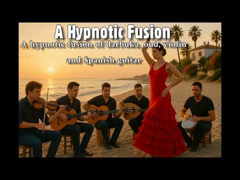 A hypnotic fusion of darbuka, oud, violin and Spanish guitar