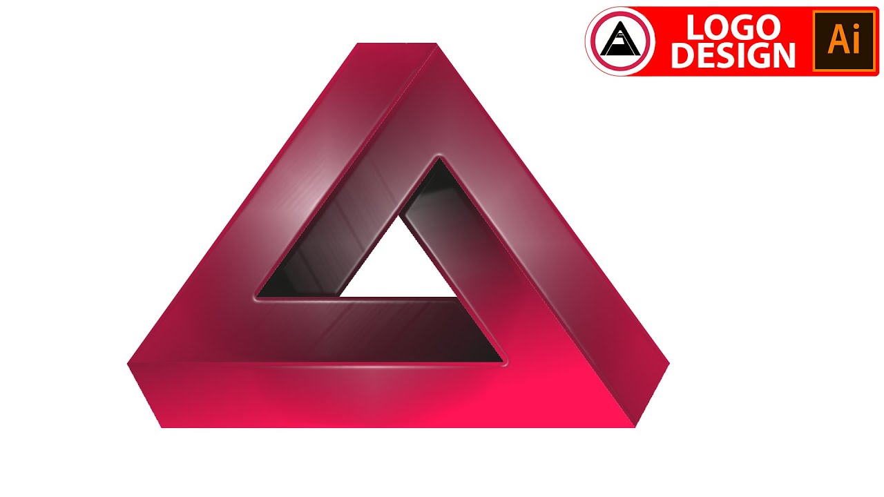 Triangle LOGO Design Adobe Illustrator Tutorials 2020 , Illustrator Logo Design