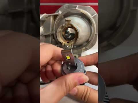 How to install the LED headlight H7?