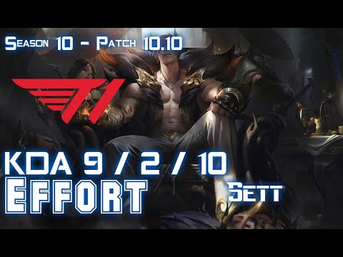 T1 Effort SETT vs THRESH Support - Patch 10.10 KR Ranked