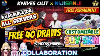 【KNIVES OUT】 🌟 NIJISANJI 4th Collaboration Item & Stuff Preview || FREE 40 Draws & SUV Skin 🎸⋆⭒˚｡⋆ 