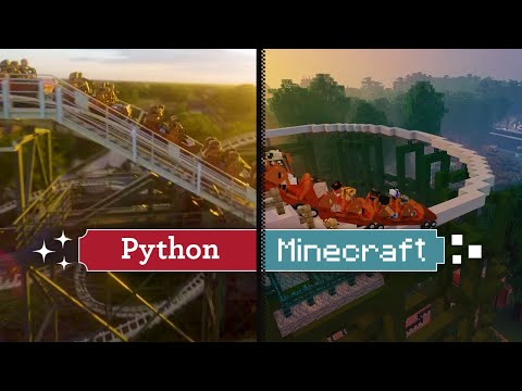 Efteling in Minecraft – Python Drone flight ✨  