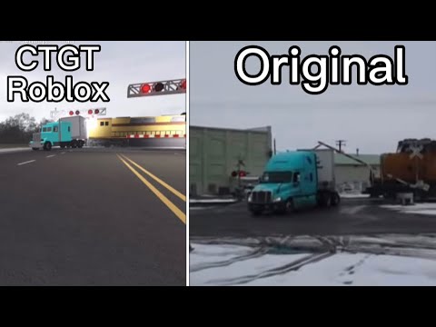 Roblox crash town game thing train crash re-creations!￼