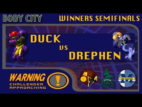 Body City - Duck (Samus) vs Drephen (Sheik) Winners Semifinals
