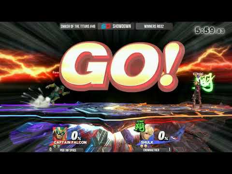 Smash of the Titans #46 - Winner Ro32: PGB|MF Space (Mewtwo/C. Falcon) vs CrownAether (Shulk)