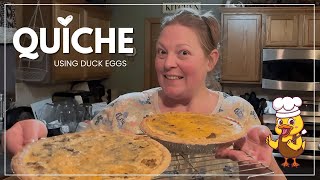 Spring Quiche with Duck Eggs | Easy, Delicious & Homemade with What You Have
