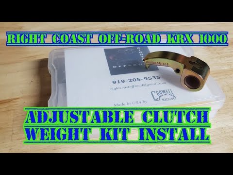 Right Coast Off-road KRX 1000 Adjustable Clutch Weight install!