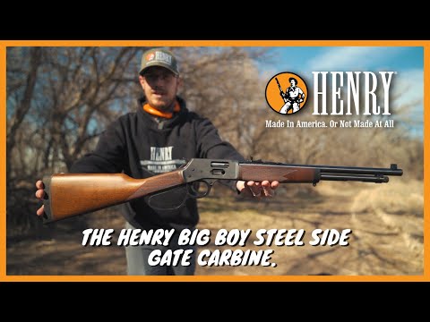 The Henry Big Boy Steel Side Gate Carbine.