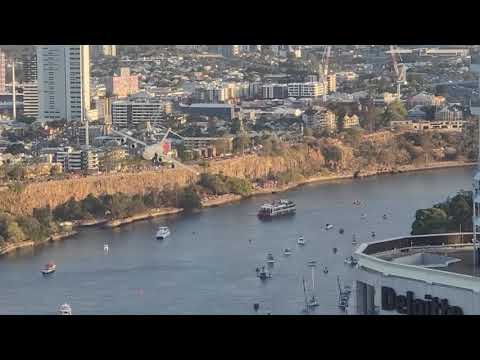 RAAF C17 Brisbane Riverfire actual (2021)
