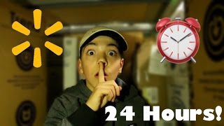 24 HOURS IN WALMART CHALLENGE! *WE GOT KICKED OUT* WE STAYED FOR ALL 24 HOURS!