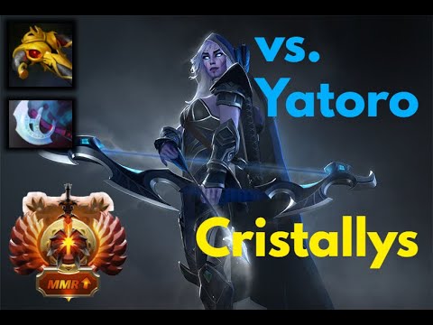 Crystallis Drow Ranger vs. Yatoro Brutal Game | Dota 2 patch 7.30
