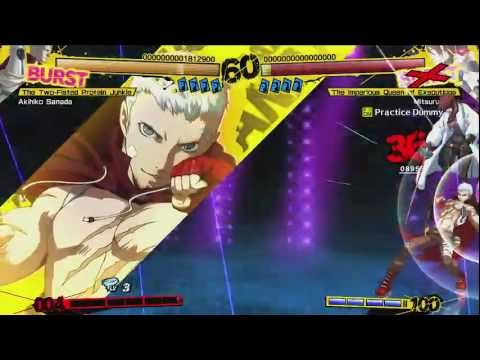 Persona 4 Arena - Akihiko Sanada death combo 01