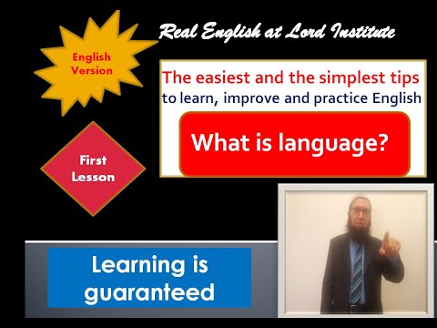 What is language?  English version