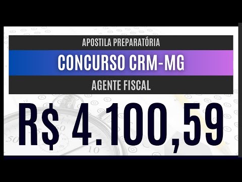 Como Passar no Concurso CRM-MG 2023 - APOSTILA PARA AGENTE FISCAL