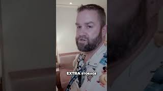 Cruise Cabin Secrets: Sleeping 3 & Hidden Storage! #shorts