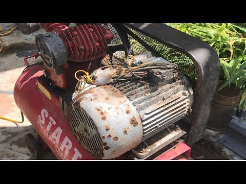 Restoration Of A Weakly Rusty air Compressor // How To Repair An Air Compressor Motor - Part 2