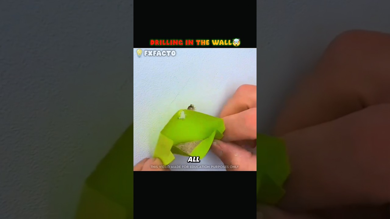 Drilling in the Wall trick 🤯