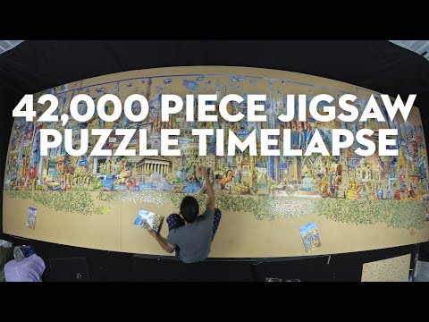 42,000 piece jigsaw puzzle timelapse