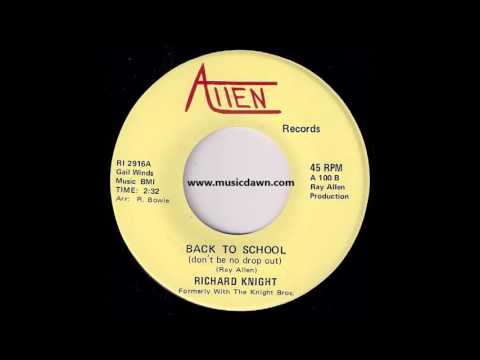 Richard Knight - Back To School (Don't Be No Drop Out) [Allen] Northern Soul Funk 45 Video