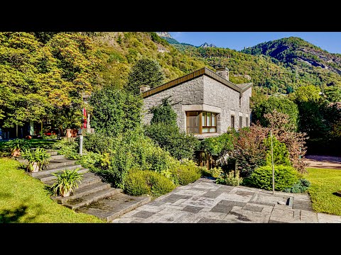 Prestigevolle Villa umgeben von üppigem Grün mit grossen Garten in Grono, Tessin (CH) zum Verkauf