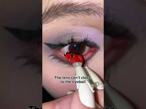 One of the reasons why u can’t wear colored contacts#howto #cosplay #foryou  #tutorial