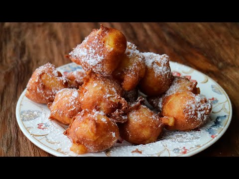 BUÑUELOS DE MANZANA. Receta fácil y rica