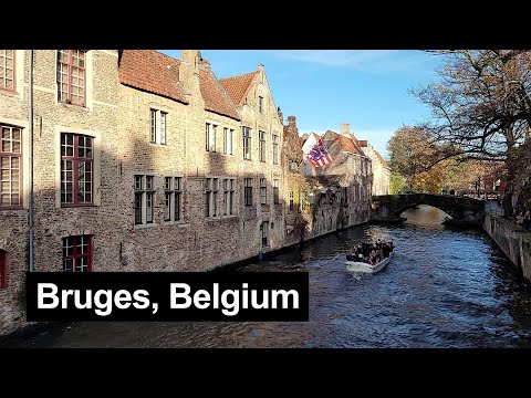 Bruges (Belgium) walking tour, 26 November 2022 [4K]