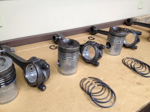 Caterpillar D2 #5J1113 Diesel Engine Assembly Ep.5: Pistons, Rods, and Problems...