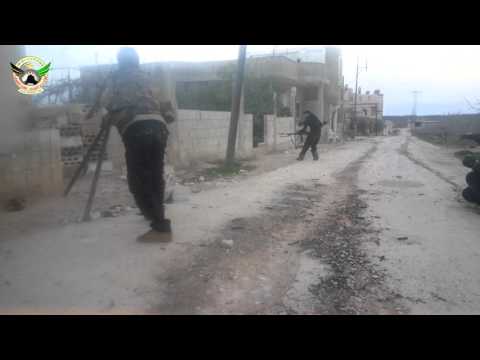 استهداف تحركات قوات النظام على جبهة مورك في ريف حماة بواسطة رشاش دوشكا من قبل لواء مغاوير التوحيد