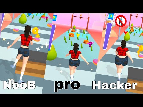 Body boxing race 3d game noob vs pro vs hacker.body boxing run game level 1 - 10.