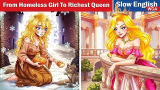 From A Homeless Girl To The Richest Queen In The Kingdom | Easy English Listening Practice