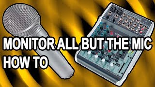 Video thumbnail for behringer xenyx qx1002usb, MONITOR ALL BUT THE MICROPHONE by Ozzoy LightCreations