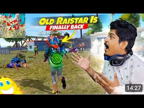Old Raistar is Finally Back in Br Ranked Match Gameplay - Free Fire Max