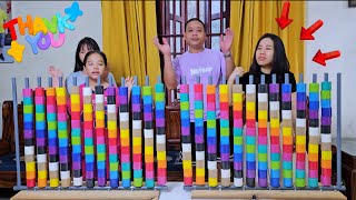 Color sorting puzzle game fun but also challenging ☆ level 04