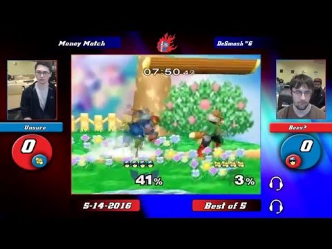 DePaul Smashfest #5 (Melee) Money Match - Unsure (Fox, Falco) vs. Bees? (Captain Falcon)